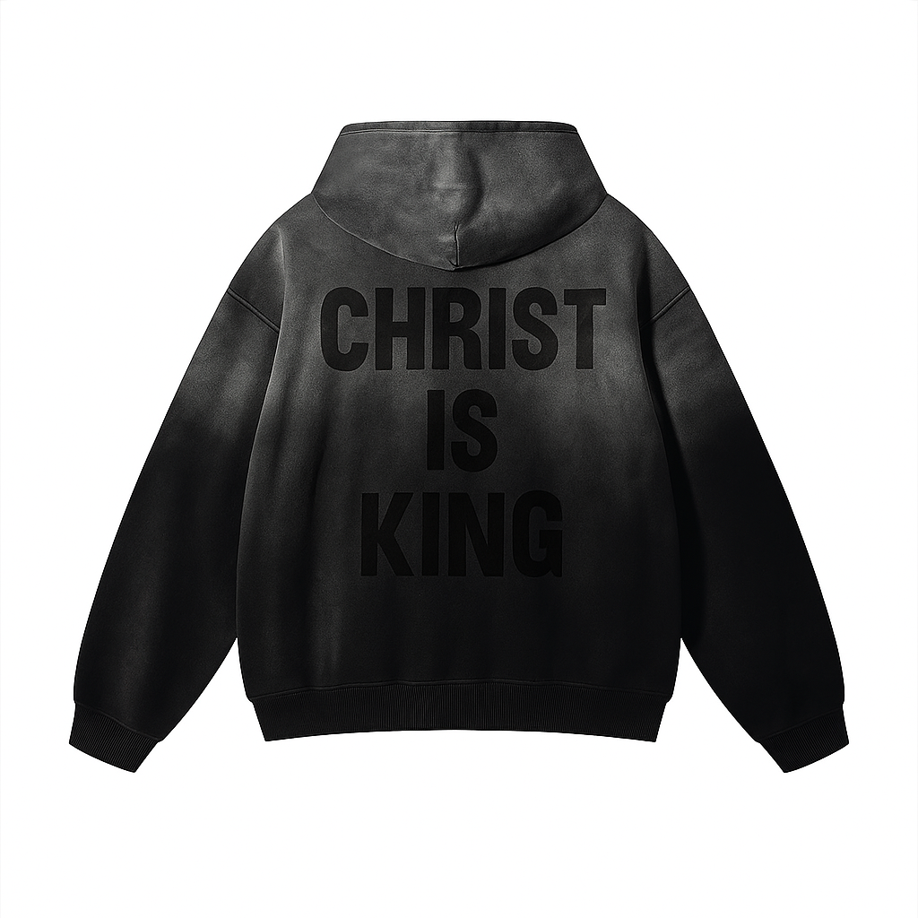 Christ Is King-Pure Cotton Drop Shoulder Hoodie